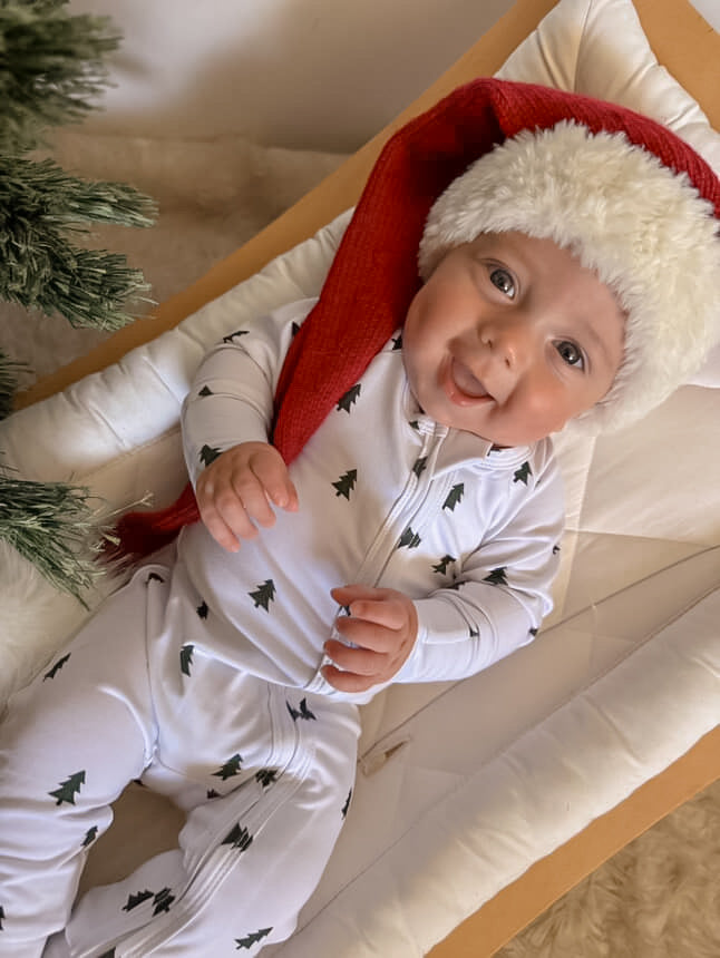 Little Trees Zip Romper