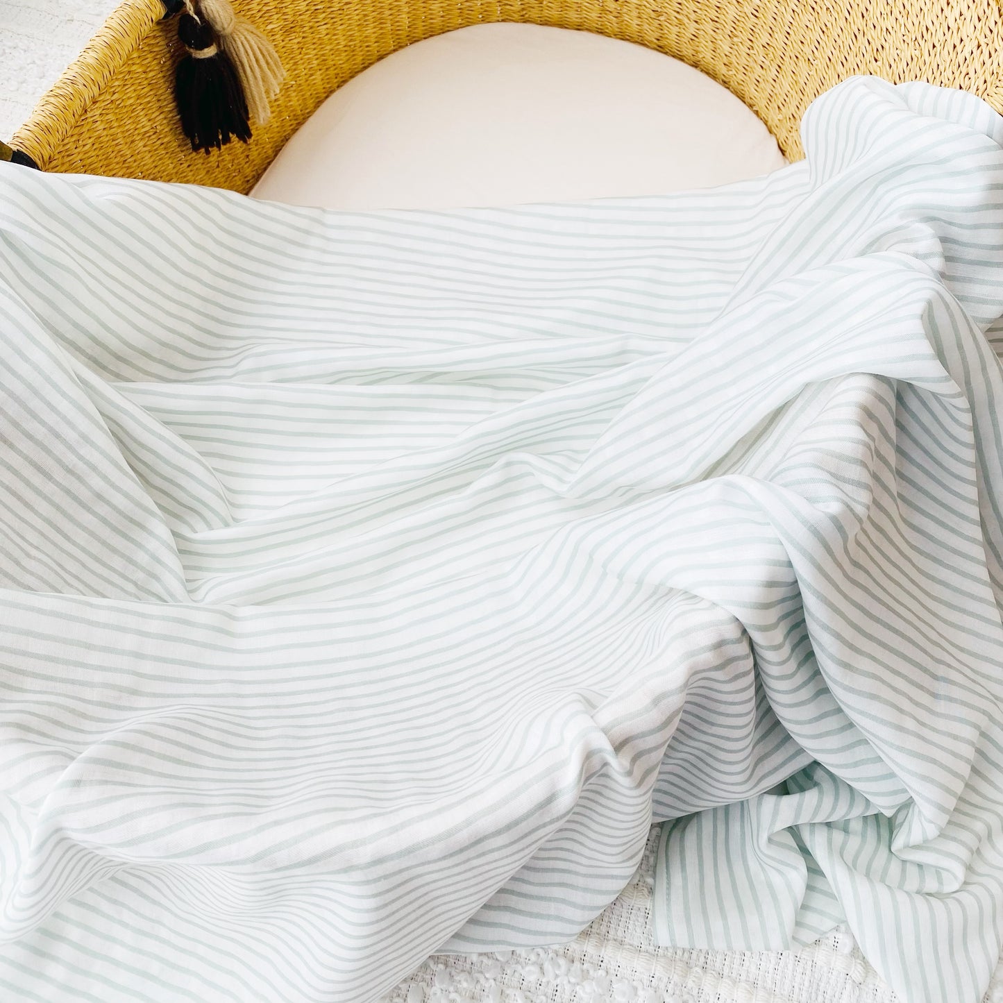 Sage Stripes Swaddle Wrap