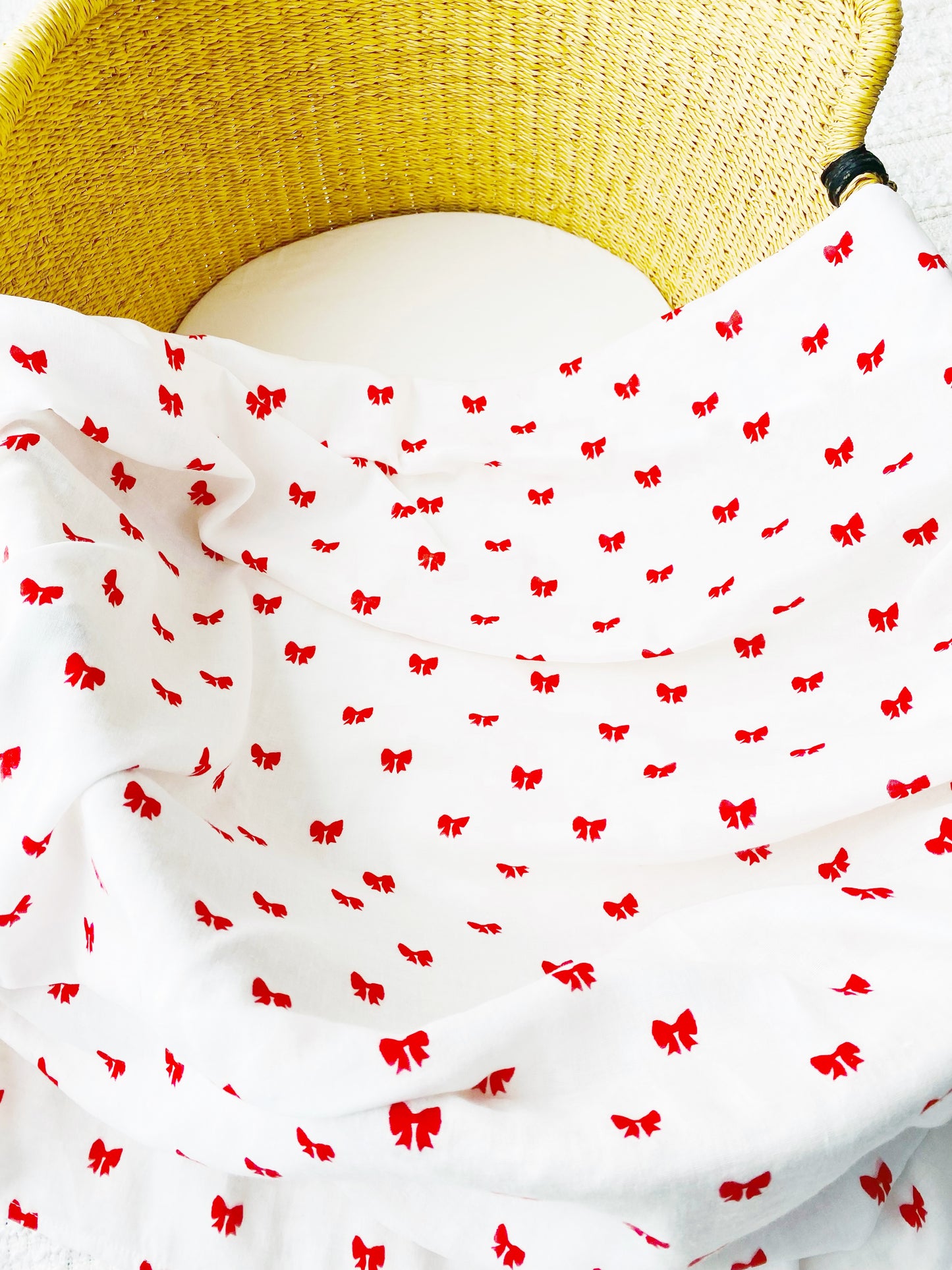 Mini Red Bows Swaddle Wrap
