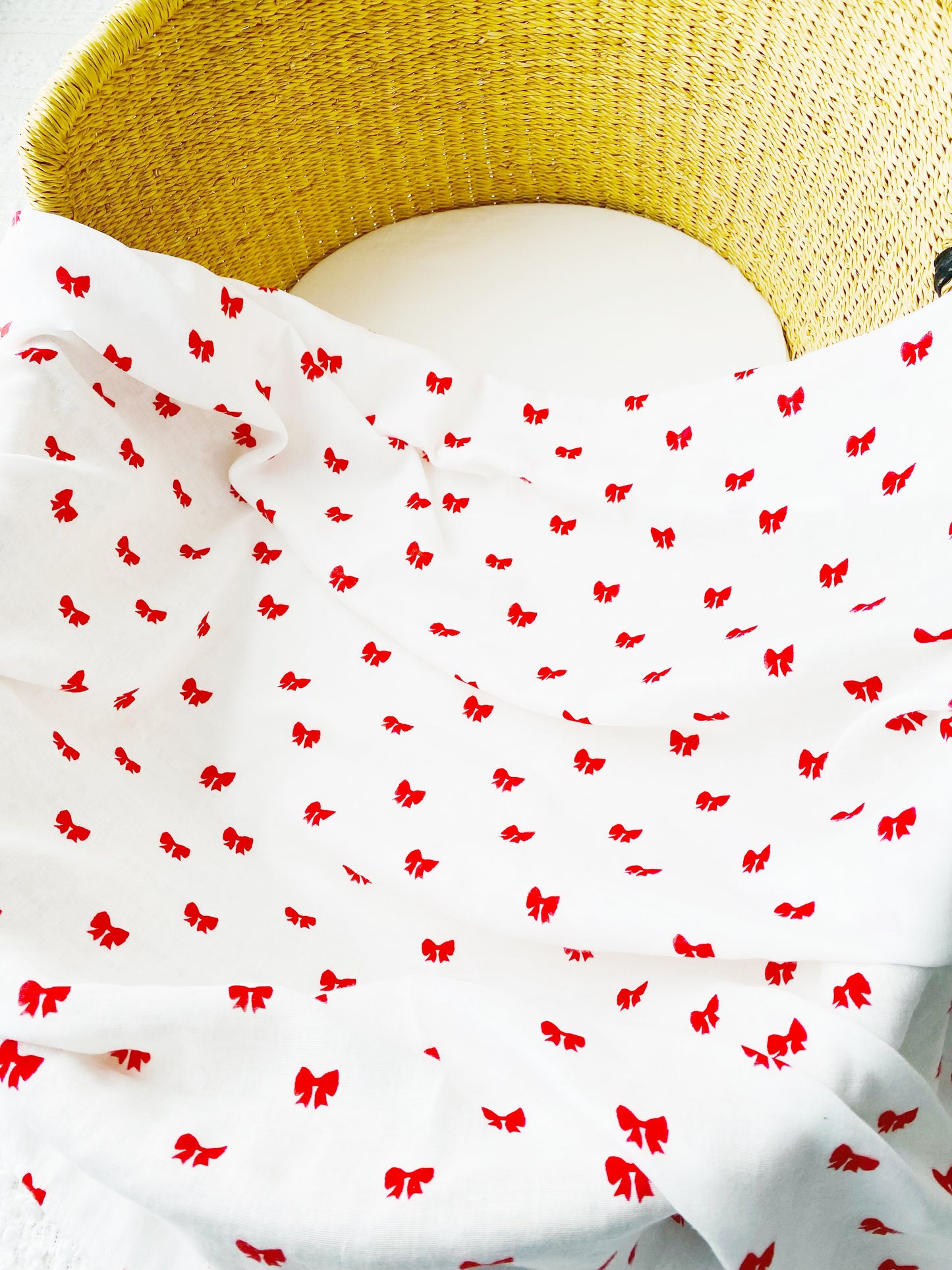 Mini Red Bows Swaddle Wrap