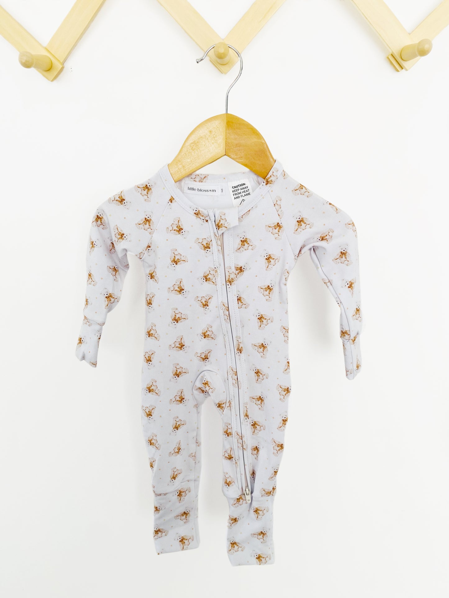 Charlie Bear Zip Romper
