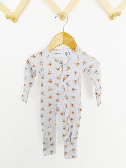 Charlie Bear Zip Romper