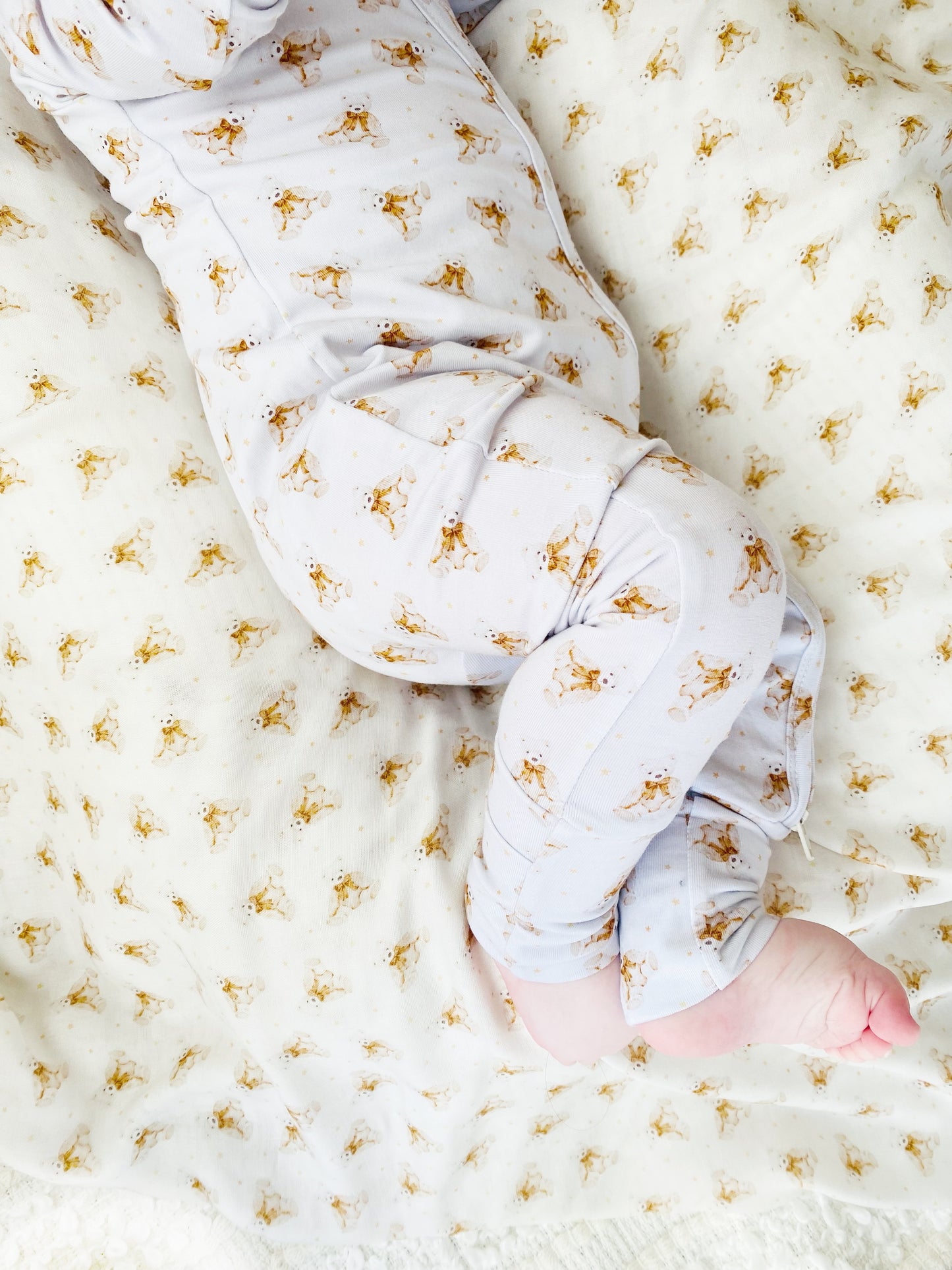 Charlie Bear Zip Romper