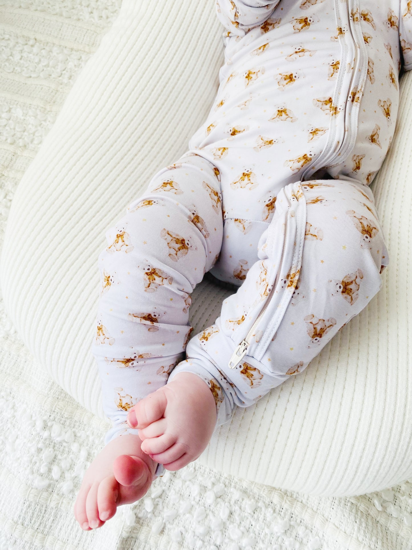 Charlie Bear Zip Romper