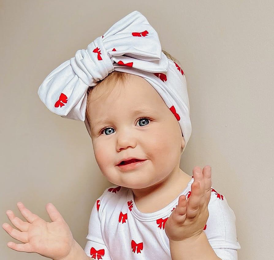Mini Red Bows Headband